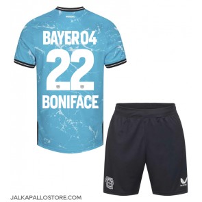 Bayer Leverkusen Victor Boniface #22 Kolmaspaita Lapsille 2023-24 Lyhythihainen (+ shortsit)